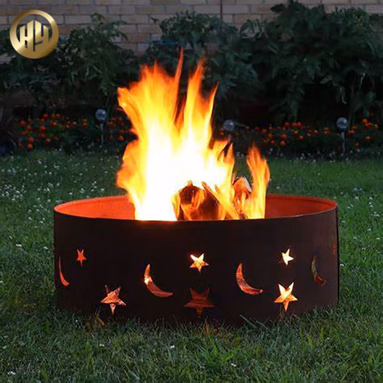 Rusty Garden Decoration Corten Steel Fire Place